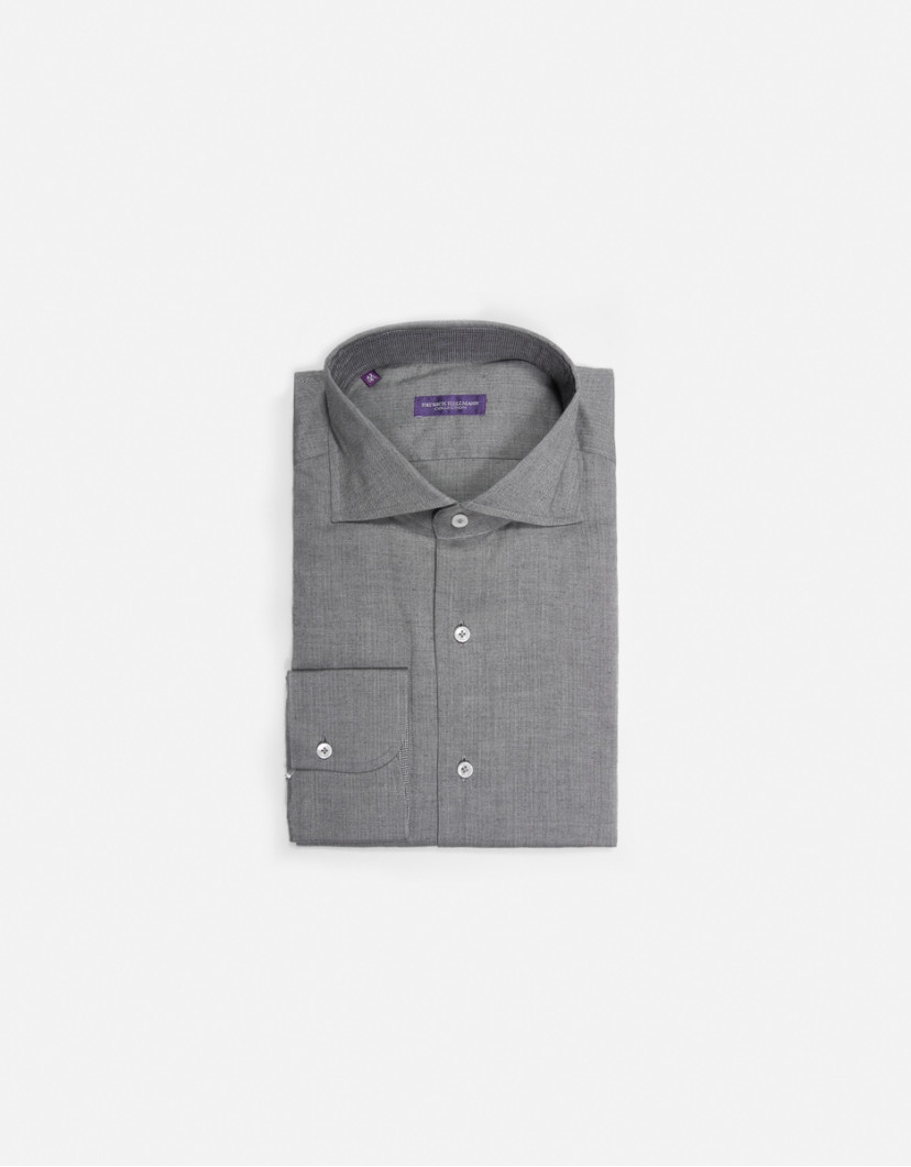 Patrick-Hellmann-Collection-Grey-Shirt-100-Cotton-image Patrick Hellmann Collection Grey Shirt 100% Cotton image
